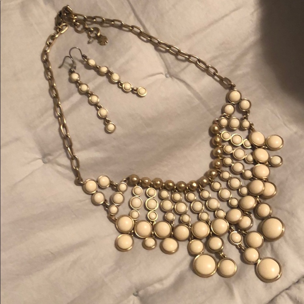 Lucky Brand statement necklace and earrings